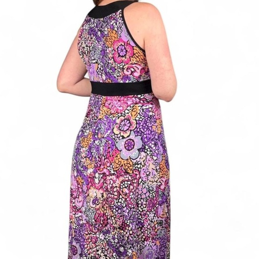 Susan Lawrence Women's Floral Maxi Dress L Fairy Boho Festival Y2K - Picture 4 of 8